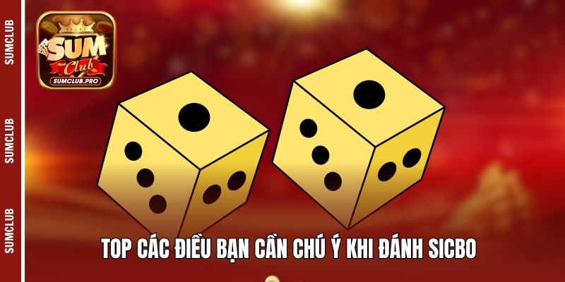 Top các điều bạn cần chú ý khi đánh Sicbo 